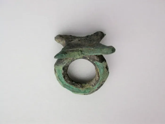 Framed Print : Ring with Ingot Bezel, Geometric Period (800-700 BCE). Creator: Unknown Framed Print : Ring with Ingot Bezel, Geometric Period (800-700 BCE). Creator: Unknown
