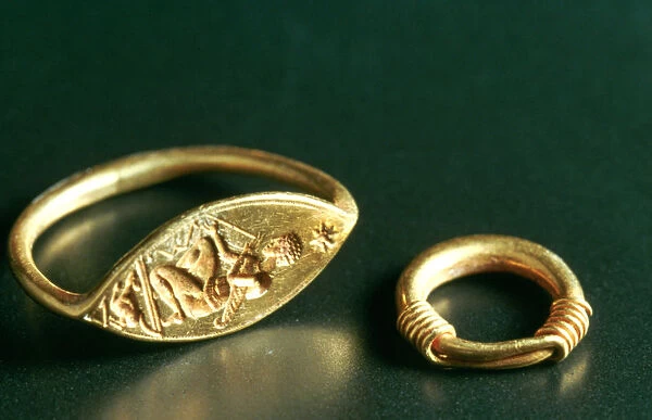 Ring with Inscription, Jewelery, Tunisia, c3rd-4th Century