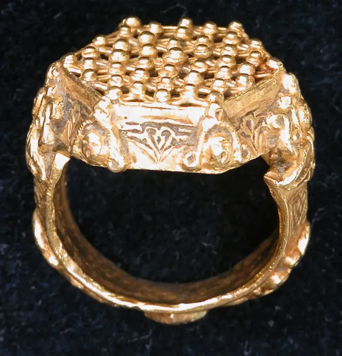 Framed Print : Ring, Iran, 12th-13th century. Creator: Unknown Framed Print : Ring, Iran, 12th-13th century. Creator: Unknown