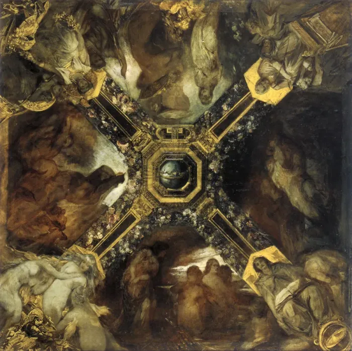 Framed Print : The Ring of the Nibelung, (study), 1871-1872. Artist: Hans Makart Framed Print : The Ring of the Nibelung, (study), 1871-1872. Artist: Hans Makart
