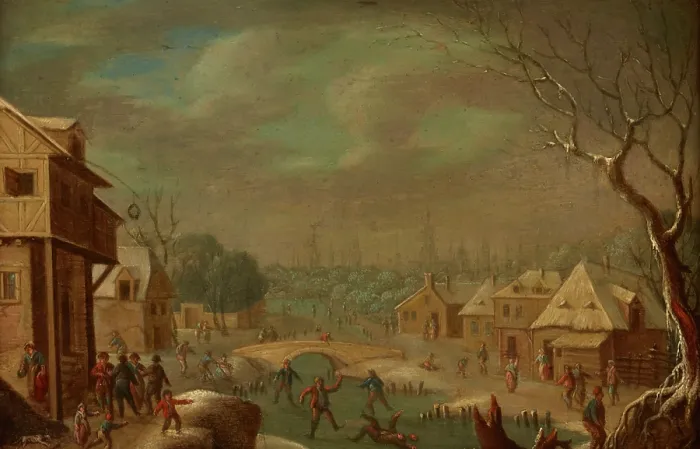 Framed Print : Rink, 18th century. Creator: Unknown Framed Print : Rink, 18th century. Creator: Unknown