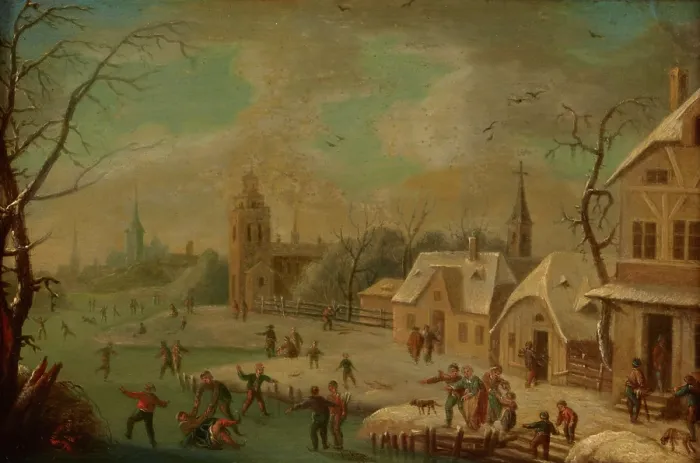 Framed Print : Rink, 18th century. Creator: Unknown Framed Print : Rink, 18th century. Creator: Unknown