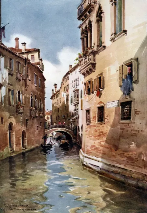 Framed Print : Rio del Olio, Venice, Italy, 1907 (1908-1909). Artist: William Alister Macdonald Framed Print : Rio del Olio, Venice, Italy, 1907 (1908-1909). Artist: William Alister Macdonald