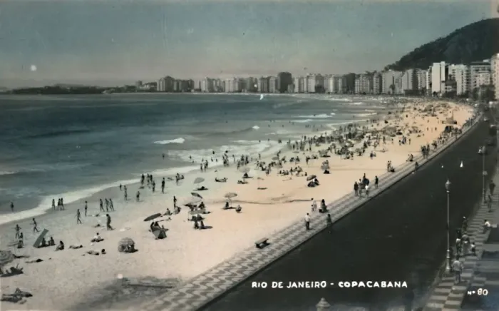 Framed Print : Rio de Janeiro - Copacabana, c1950s. Creator: Unknown Framed Print : Rio de Janeiro - Copacabana, c1950s. Creator: Unknown