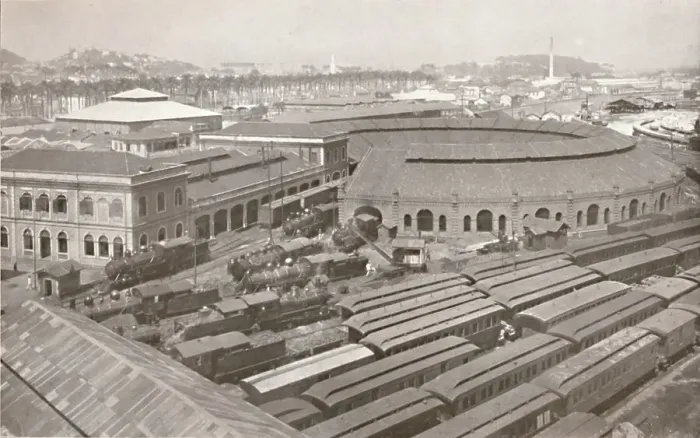 Framed Print : The Rio de Janeiro Terminus of the Central Railway of Brazil, 1914 Framed Print : The Rio de Janeiro Terminus of the Central Railway of Brazil, 1914