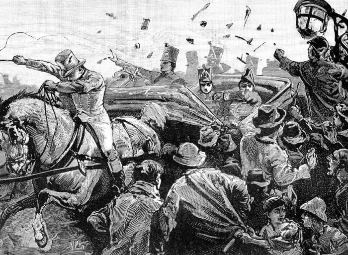 Framed Print : Riots in Montreal, Canada, 1849, (1900) Framed Print : Riots in Montreal, Canada, 1849, (1900)