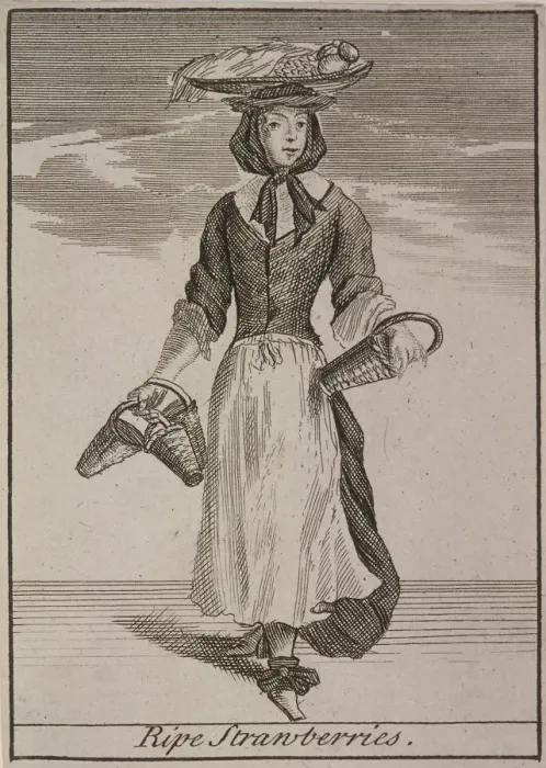 Framed Print : Ripe Strawberries, Cries of London, (c1688?) Framed Print : Ripe Strawberries, Cries of London, (c1688?)