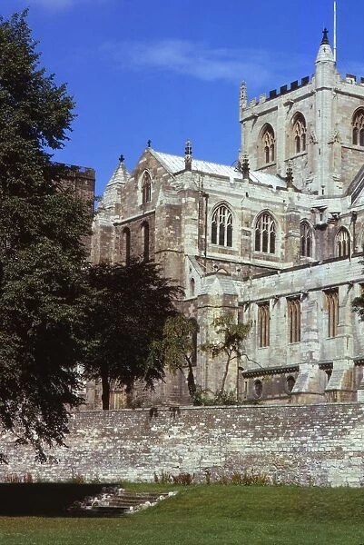 Ripon Cathedral from South East, Ripon, Yorkshire, 20th century. Artist: CM Dixon