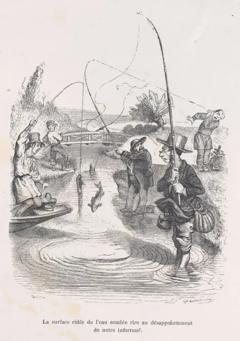 Framed Print : The rippling water seems to be mocking our misfortune. from the Little Miseries of Human Framed Print : The rippling water seems to be mocking our misfortune. from the Little Miseries of Human