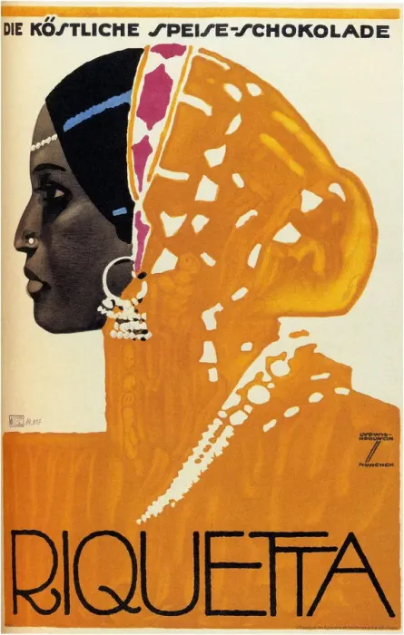 Framed Print : Riquetta Chocolate, 1925. Artist: Hohlwein, Ludwig (1874-1949) Framed Print : Riquetta Chocolate, 1925. Artist: Hohlwein, Ludwig (1874-1949)