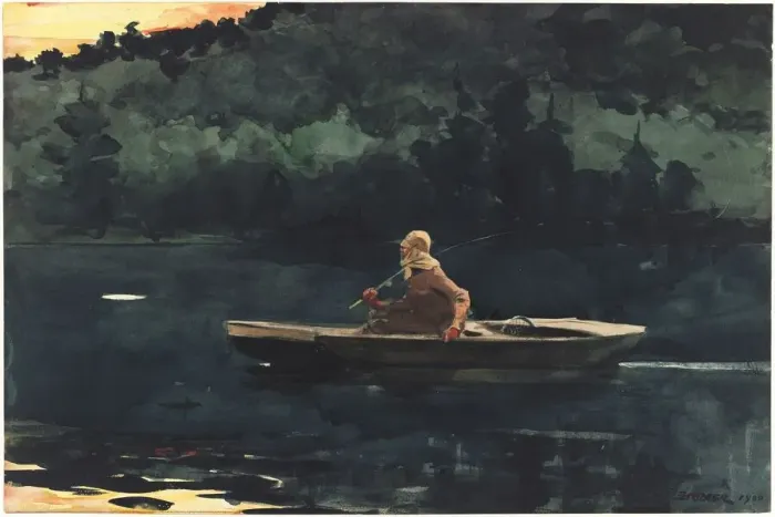 Framed Print : The Rise, 1900. Creator: Winslow Homer Framed Print : The Rise, 1900. Creator: Winslow Homer