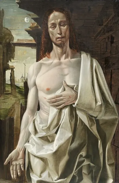 Framed Print : The Risen Christ, 1490. Creator: Bramantino Framed Print : The Risen Christ, 1490. Creator: Bramantino
