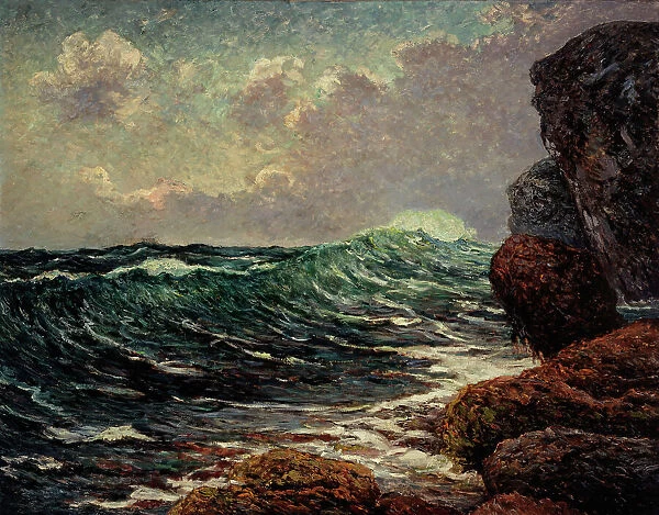 Rising tide in Port-Blanc, 1914. Creator: Maxime Emile Louis Maufra