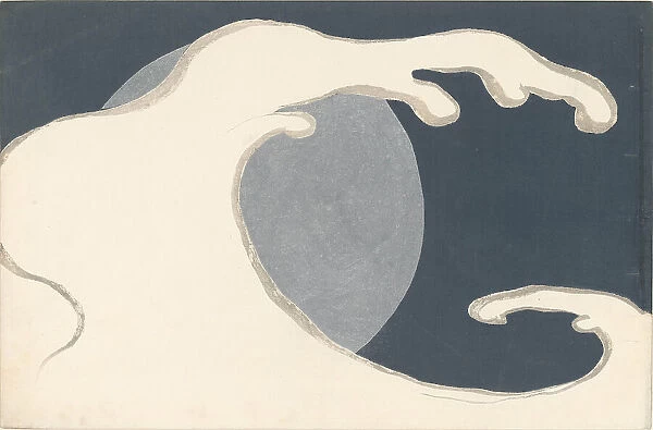 Rising Waves (Tachinami). From the series 'A World of Things (Momoyogusa)', 1909-1910. Creator: Sekka, Kamisaka (1866-1942). Rising Waves (Tachinami). From the series 'A World of Things (Momoyogusa)', 1909-1910