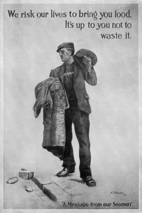 Framed Print : We risk our lives... First World War poster, 1917, (c1920). Artist: James Prinsep Beadle Framed Print : We risk our lives... First World War poster, 1917, (c1920). Artist: James Prinsep Beadle