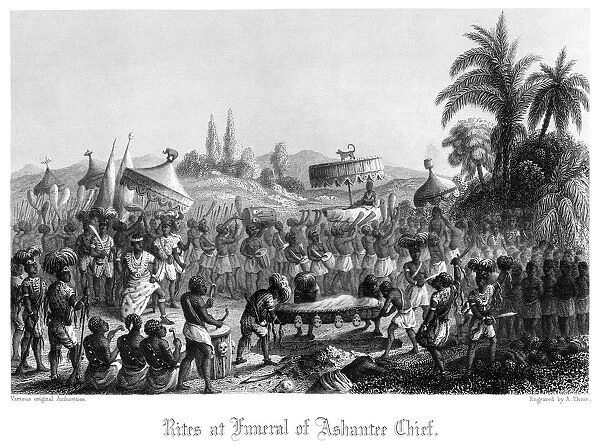 Rites at Funeral of Ashantee Chief. Artist: A Thom
