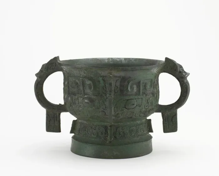Framed Print : Ritual grain server (gui) with masks, Western Zhou dynasty, ca Framed Print : Ritual grain server (gui) with masks, Western Zhou dynasty, ca