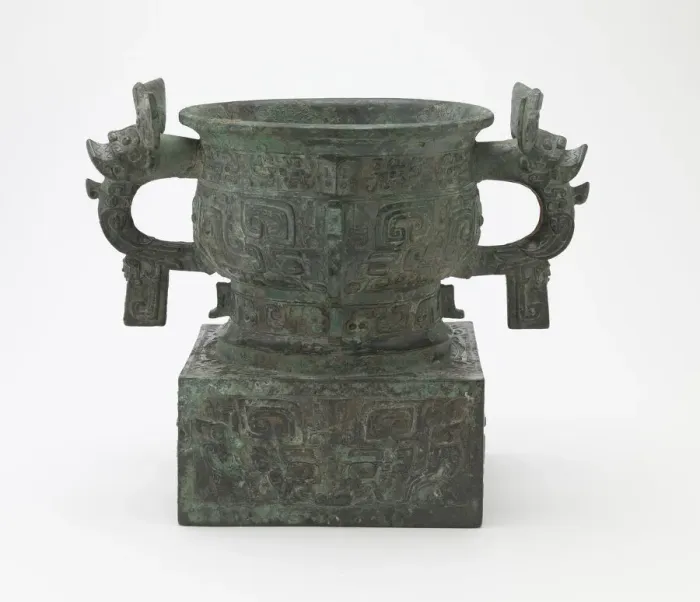 Framed Print : Ritual grain server (gui) with square... Early Western Zhou dynasty, c Framed Print : Ritual grain server (gui) with square... Early Western Zhou dynasty, c