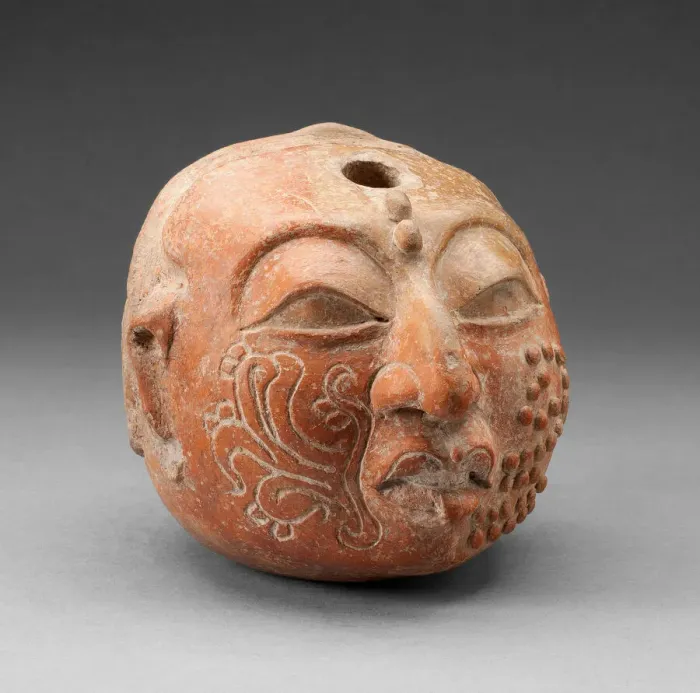 Framed Print : Ritual Vessel in the Form of a Head, A. D. 600 / 900. Creator: Unknown Framed Print : Ritual Vessel in the Form of a Head, A. D. 600 / 900. Creator: Unknown