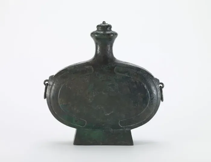 Framed Print : Ritual vessel (pien hu) and stopper, Western Han dynasty, ca. 2nd century BCE Framed Print : Ritual vessel (pien hu) and stopper, Western Han dynasty, ca. 2nd century BCE