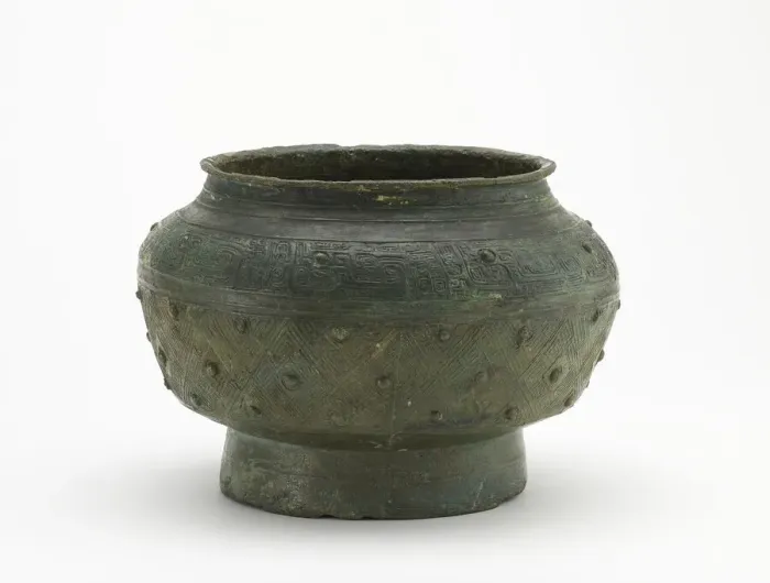 Framed Print : Ritual wine container (pou), Late Shang dynasty, ca. 1200-1100 BCE. Creator: Unknown Framed Print : Ritual wine container (pou), Late Shang dynasty, ca. 1200-1100 BCE. Creator: Unknown