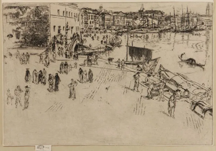 Framed Print : The Riva, 1879-1880. Creator: James Abbott McNeill Whistler Framed Print : The Riva, 1879-1880. Creator: James Abbott McNeill Whistler