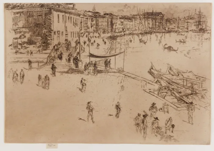 Framed Print : The Riva, No. 2, 1879-1880. Creator: James Abbott McNeill Whistler Framed Print : The Riva, No. 2, 1879-1880. Creator: James Abbott McNeill Whistler