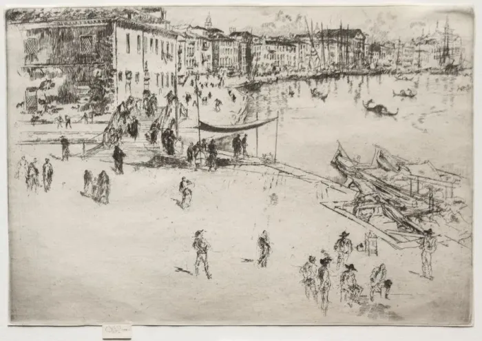 Framed Print : The Riva, No. 2, 1886. Creator: James McNeill Whistler (American, 1834-1903) Framed Print : The Riva, No. 2, 1886. Creator: James McNeill Whistler (American, 1834-1903)
