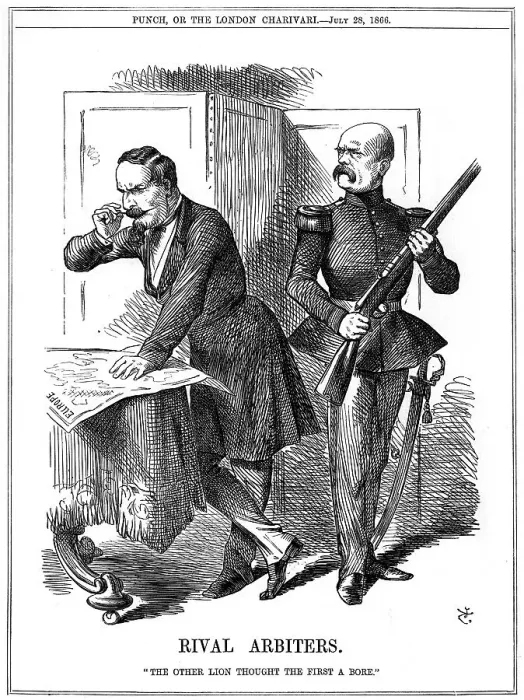 Framed Print : Rival Arbiters, 1866. Artist: John Tenniel Framed Print : Rival Arbiters, 1866. Artist: John Tenniel