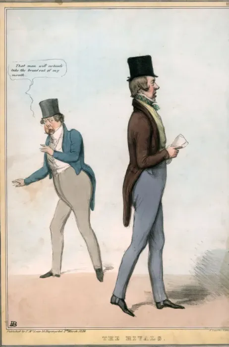 Framed Print : The Rivals, 1836. Artist: A Ducotes Framed Print : The Rivals, 1836. Artist: A Ducotes