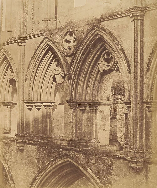 Rivaulx Abbey. The Triforium Arches, 1850s. Creators: Joseph Cundall