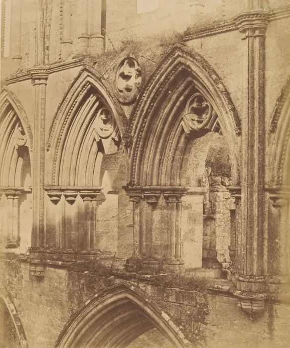 Framed Print : Rivaulx Abbey. The Triforium Arches, 1850s. Creators: Joseph Cundall Framed Print : Rivaulx Abbey. The Triforium Arches, 1850s. Creators: Joseph Cundall