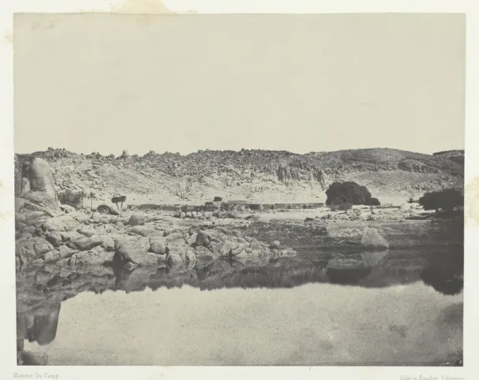 Framed Print : Rive Septentrionale du Nil (Village d Abou-Koli), Vue Prise au Nord de Philoe; Nubie Framed Print : Rive Septentrionale du Nil (Village d Abou-Koli), Vue Prise au Nord de Philoe; Nubie