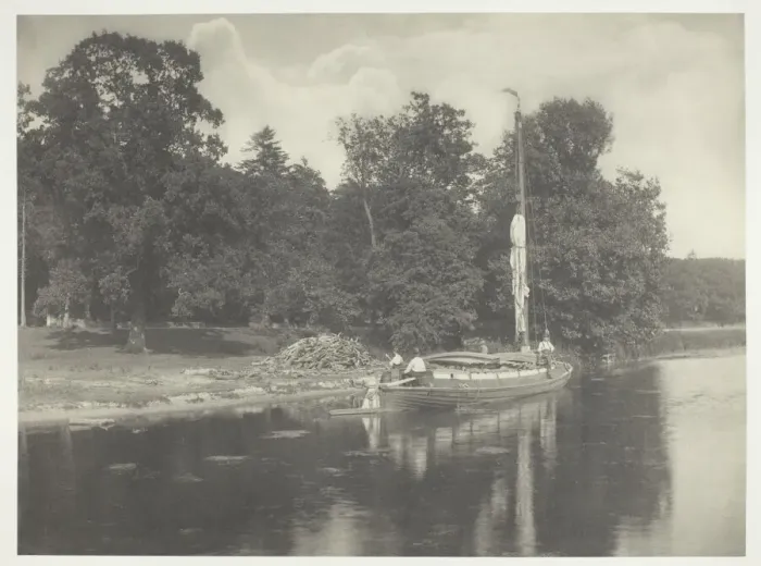 Framed Print : The River Bure at Coltishall, 1886. Creator: Peter Henry Emerson Framed Print : The River Bure at Coltishall, 1886. Creator: Peter Henry Emerson