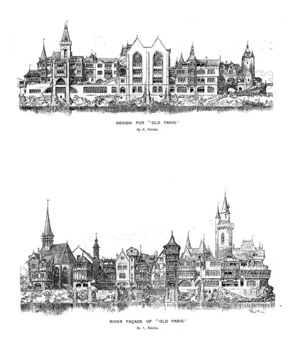 Framed Print : River facade and design for Old Paris, 1899 Framed Print : River facade and design for Old Paris, 1899