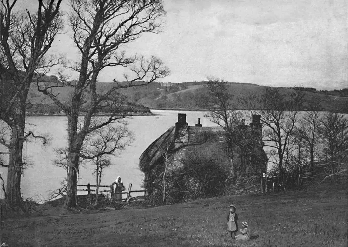 Framed Print : The River Fal, from Tolvern, c1896. Artist: Frederick Argall Framed Print : The River Fal, from Tolvern, c1896. Artist: Frederick Argall