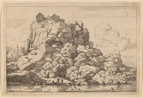 River at the Foot of a High Rock, probably c. 1645  /  1656. Creator: Allart van Everdingen