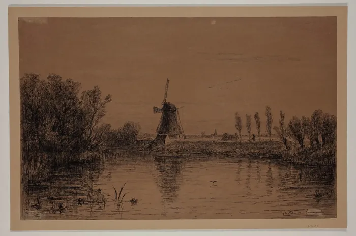 Framed Print : Along the River Gein, between 1860 and 1924. Creator: Carel Nicolaas Storm Framed Print : Along the River Gein, between 1860 and 1924. Creator: Carel Nicolaas Storm
