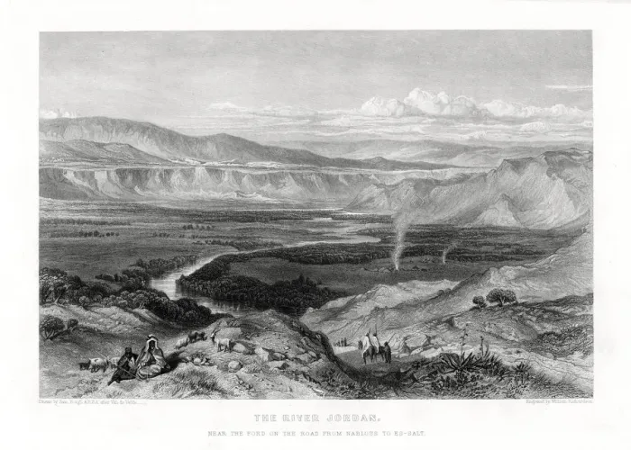 Framed Print : The River Jordan, 1887. Artist: William Richardson Framed Print : The River Jordan, 1887. Artist: William Richardson