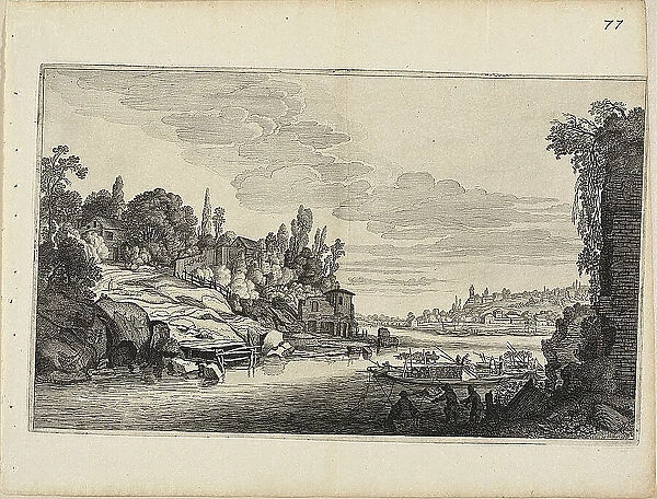 River Landscape, 1646. Creator: Jan van de Velde II