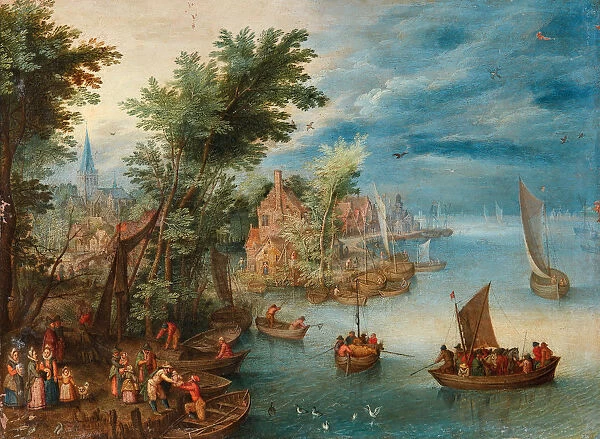 River landscape, c. 1630