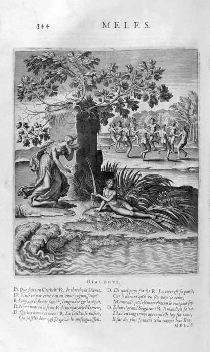 Framed Print : River Meles, 1615. Artist: Bernard Picart Framed Print : River Meles, 1615. Artist: Bernard Picart