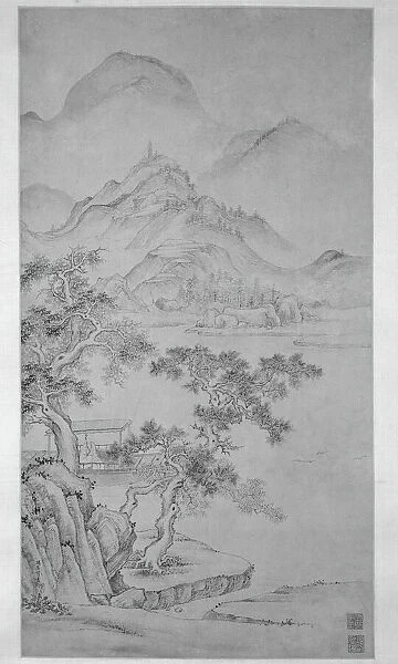 River and Mountain Landscape, Ming dynasty (1368-1644). Creator: Xiang Shengmo