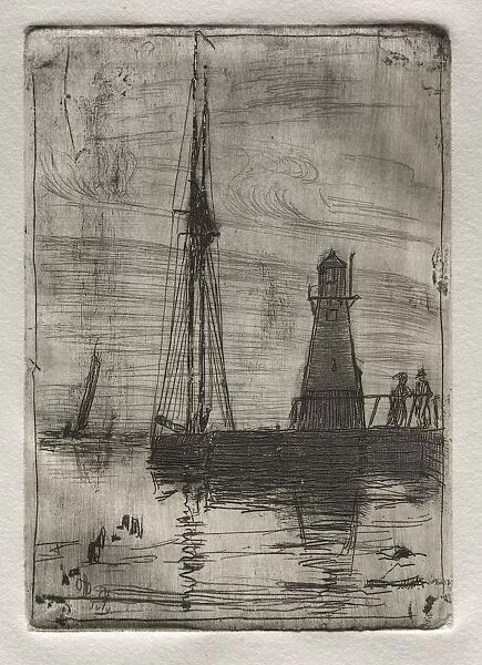 River Pier, 1878. Creator: Otto H. Bacher (American, 1856-1909)