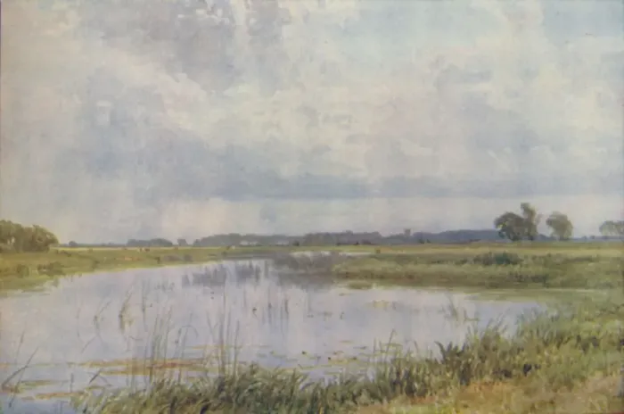 Framed Print : A River in a Plain, 1910. Artist: Harold Sutton Palmer Framed Print : A River in a Plain, 1910. Artist: Harold Sutton Palmer