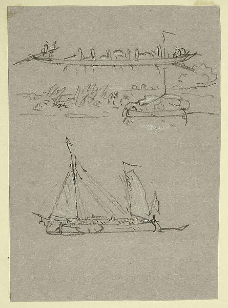 River Scenes, n.d. Creator: William Alfred Delamotte