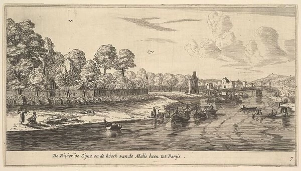 The River Seine at the Bend of the Mall, 17th century. Creator: Reinier Zeeman