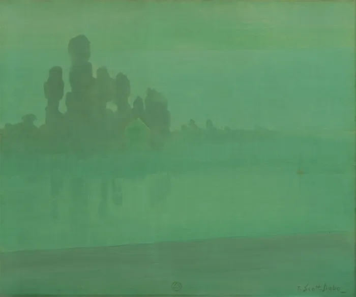 Framed Print : The River Seine, c1905. Creator: Theodore Scott Dabo Framed Print : The River Seine, c1905. Creator: Theodore Scott Dabo