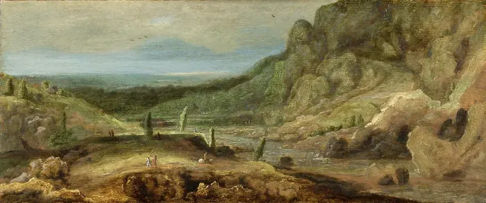 Framed Print : River Valley. Creator: Hercules Seghers Framed Print : River Valley. Creator: Hercules Seghers