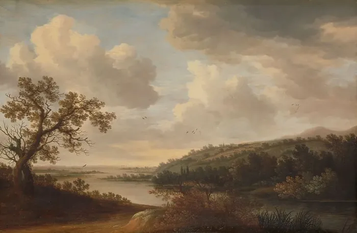 Framed Print : River view, 1631. Creator: Johan Pietersz. Schoeff Framed Print : River view, 1631. Creator: Johan Pietersz. Schoeff